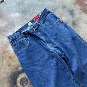 Y2k guess baggy blue denim jeans